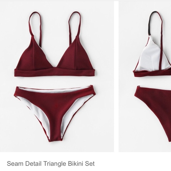 shein triangle bikini